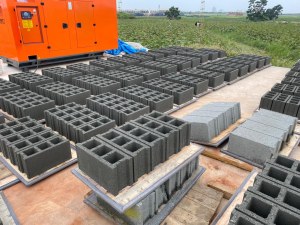 Pondeuse de parpaing OTT5SA brique pave agglos bloc beton bordure