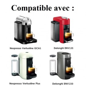 Capsule Nespresso Vertuoline rechargeable en inox