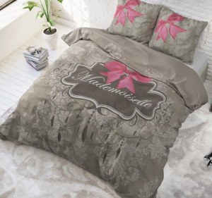 "Mademoiselle" Set 2/3 pcs Parure de Lit 100% Coton Housse de Couette+Taie d'Oreiller...