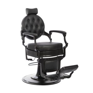Fauteuil Barbier Vintage Homme Florence Noir