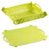 Panier multi-usages 3 en 1, Passoire/ tapis d'évier/ Panier légumes et fruits en silico...