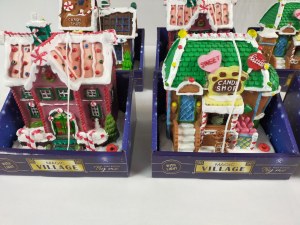 Lot de 8 Maisons / village de bonbon lumineuse Neuf