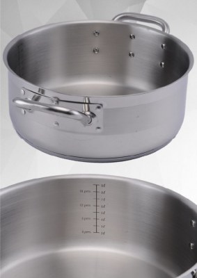 Faitout et Sautoir Maître D'Hôtel en inox - induction