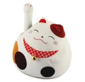 CHAT PORTE BONHEUR Maneki neko chat 13cm mobile