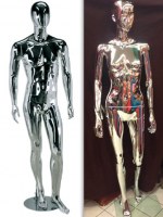 Mannequins homme femme CHROME Argent