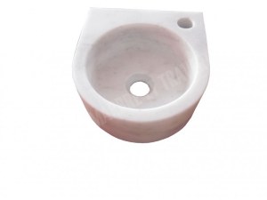 Marbre Afyon Blanc Lave Main 30x30 cm