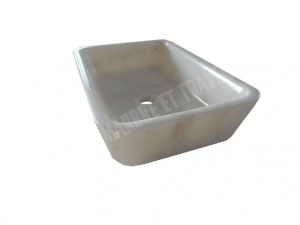 Marbre Afyon Blanc Vasque 50x70 cm