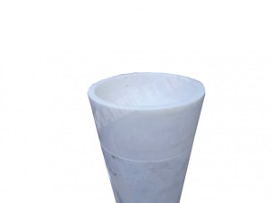 Marbre Afyon Blanc Piédestal Vasque