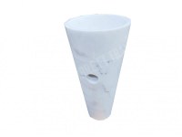 Marbre Afyon Blanc Piédestal Vasque