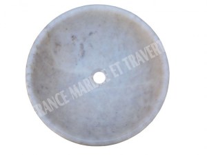 Marbre Afyon Jaune Vasque Modèle Bol Arrondi