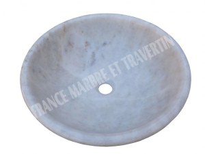 Marbre Afyon Jaune Vasque Modèle Bol Arrondi