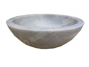 Marbre Gris Afyon Vasque Modèle Petit Bol