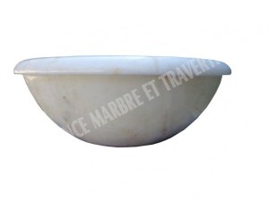 Marbre Afyon Jaune Vasque Modèle Encastrer