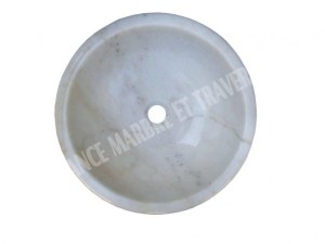 Marbre Afyon Jaune Vasque Modèle Encastrer