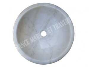 Marbre Afyon Jaune Vasque Modèle Encastrer