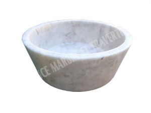 Marbre Afyon Jaune Vasque Modèle Mi-Conique