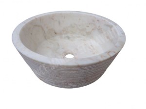 Marbre Afyon Jaune Vasque Modèle Mi-Conique