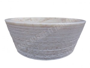 Marbre Afyon Jaune Vasque Modèle Mi-Conique