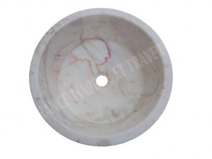 Marbre Afyon Jaune Vasque Modèle Mi-Conique