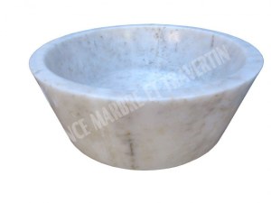 Marbre Afyon Jaune Vasque Modèle Mi-Conique