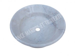 Marbre Afyon Jaune Vasque Modèle Coupelle