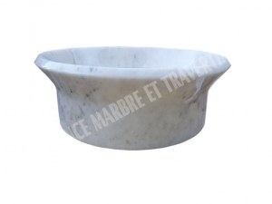 Marbre Afyon Jaune Vasque Modèle Coupelle