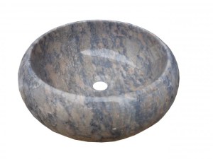 Marbre Gris Afyon Tiger Vasque Modèle Lentille