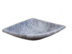 Marbre Gris Afyon Tiger Vasque Modèle Triangle 40x40 cm