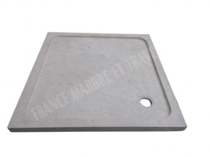 Marbre Marfil Beige Bac A Douche 90x90 cm