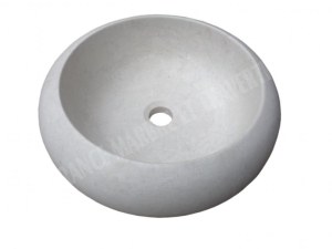 Marbre Beige Clair Marfil Vasque Modèle Lentille