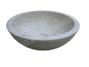Marbre Beige Clair Marfil Vasque Modèle Bol