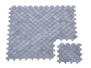 Marbre Beige Diana Royal Arabesque & Motif Mosaïque 31x25 cm Modèle : Shell Jet d'eau...