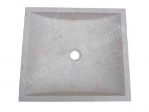 Marbre Beige Évier 45x40 cm