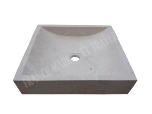 Marbre Beige Évier 45x40 cm