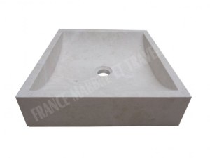 Marbre Beige Évier 45x40 cm