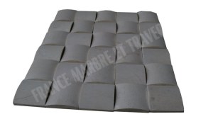 Marbre Marfil Beige Parement Demi Rond 10x10 cm