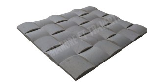 Marbre Marfil Beige Parement Demi Rond 10x10 cm