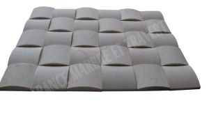 Marbre Marfil Beige Parement Demi Rond 10x10 cm