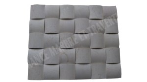 Marbre Marfil Beige Parement Demi Rond 10x10 cm