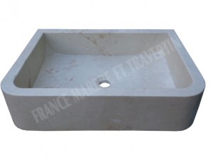 Marbre Beige Marfil Evier 60x45 cm