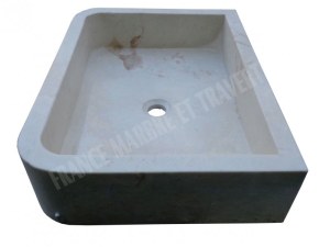 Marbre Beige Marfil Evier 60x45 cm
