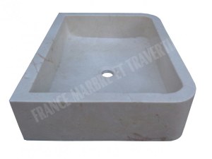 Marbre Beige Marfil Evier 60x45 cm