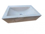 Marbre Marfil Beige Évier 50x40 cm