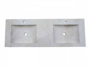 Marbre Marfil Beige Évier 100x50 cm