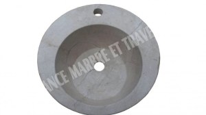 Marbre Beige Marfil Vasque Modèle Croissant