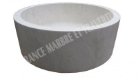 Marbre Beige Marfil Vasque Modèle Cylindre