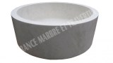 Marbre Beige Marfil Vasque Modèle Cylindre