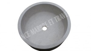 Marbre Beige Marfil Vasque Modèle Cylindre