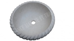 Marbre Beige Marfil Vasque Modèle Bol Corde