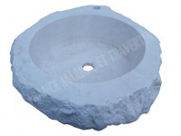 Marbre Beige Marfil Vasque Lave Main Angle 45x45 cm